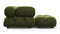 Bellini Sectional - Mario Bellini Sectional, Left Chaise, Thyme Luxe Velvet