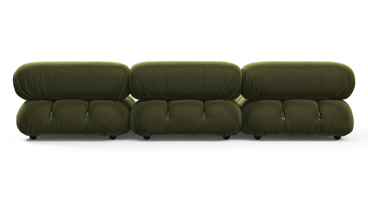 Bellini Sectional - Mario Bellini Sectional, Left Chaise, Thyme Luxe Velvet