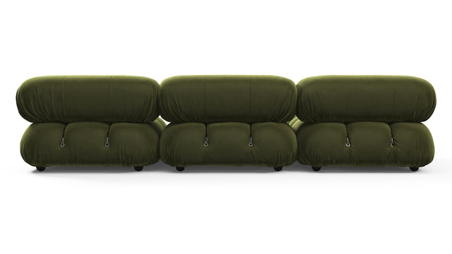 Bellini Sectional - Mario Bellini Sectional, Left Chaise, Thyme Luxe Velvet