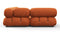 Bellini Sectional - Mario Bellini Sectional, Left Corner, Apricot Velvet
