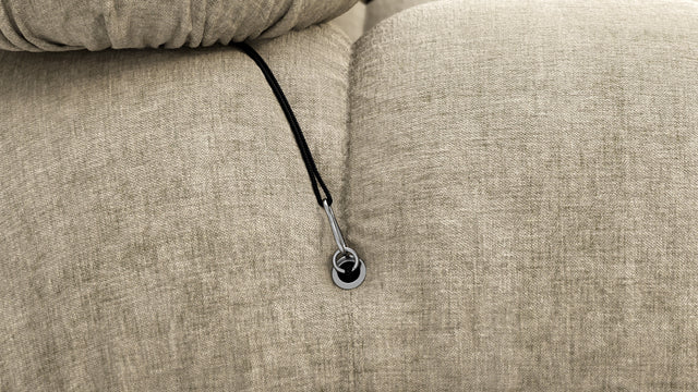 Bellini Sectional - Mario Bellini Sectional, Left Corner, Beige Gray Chenille