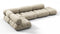 Bellini Sectional - Mario Bellini Sectional, Left Corner, Beige Gray Chenille