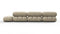 Bellini Sectional - Mario Bellini Sectional, Left Corner, Beige Gray Chenille