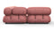 Bellini Sectional - Mario Bellini Sectional, Left Corner, Blush Pink Velvet