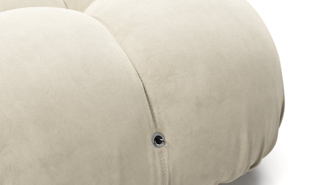 Bellini Sectional - Mario Bellini Sectional, Left Corner, Eggshell Vegan Suede