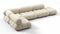 Bellini Sectional - Mario Bellini Sectional, Left Corner, Eggshell Vegan Suede
