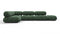 Bellini Sectional - Mario Bellini Sectional, Left Corner, Evergreen Brushed Weave