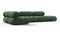 Bellini Sectional - Mario Bellini Sectional, Left Corner, Evergreen Brushed Weave
