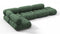 Bellini Sectional - Mario Bellini Sectional, Left Corner, Evergreen Brushed Weave
