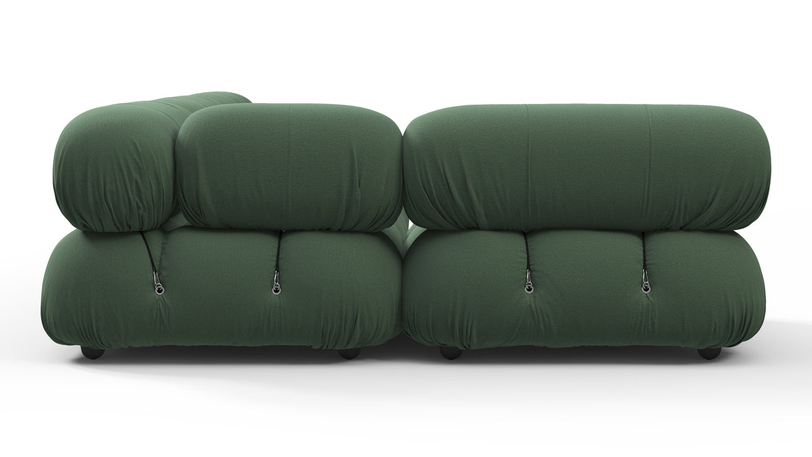 Bellini Sectional - Mario Bellini Sectional, Left Corner, Evergreen Brushed Weave
