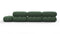 Bellini Sectional - Mario Bellini Sectional, Left Corner, Evergreen Brushed Weave