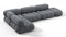 Bellini Sectional - Mario Bellini Sectional, Left Corner, Gray Boucle
