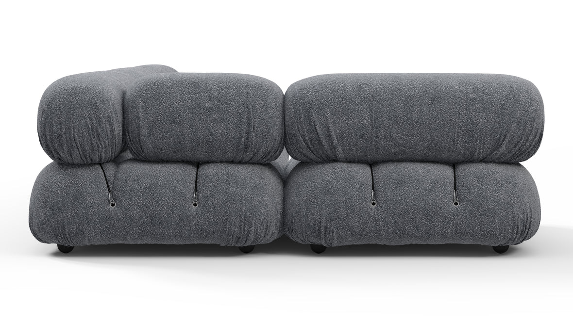 Bellini Sectional - Mario Bellini Sectional, Left Corner, Gray Boucle