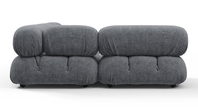 Bellini Sectional - Mario Bellini Sectional, Left Corner, Gray Boucle