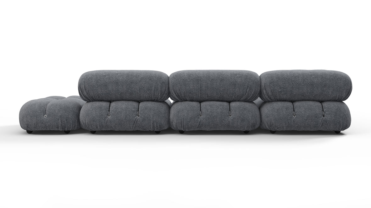 Bellini Sectional - Mario Bellini Sectional, Left Corner, Gray Boucle