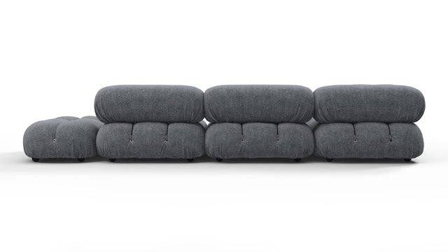 Bellini Sectional - Mario Bellini Sectional, Left Corner, Gray Boucle