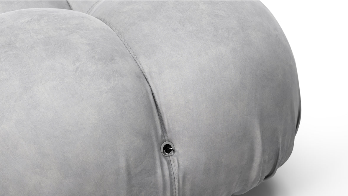 Bellini Sectional - Mario Bellini Sectional, Left Corner, Light Gray Velvet