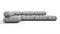 Bellini Sectional - Mario Bellini Sectional, Left Corner, Light Gray Velvet