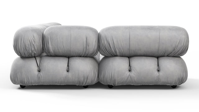 Bellini Sectional - Mario Bellini Sectional, Left Corner, Light Gray Velvet