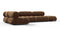 Bellini Sectional - Mario Bellini Sectional, Left Corner, Mocha Velvet