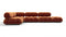 Bellini Sectional - Mario Bellini Sectional, Left Corner, Spice Velvet