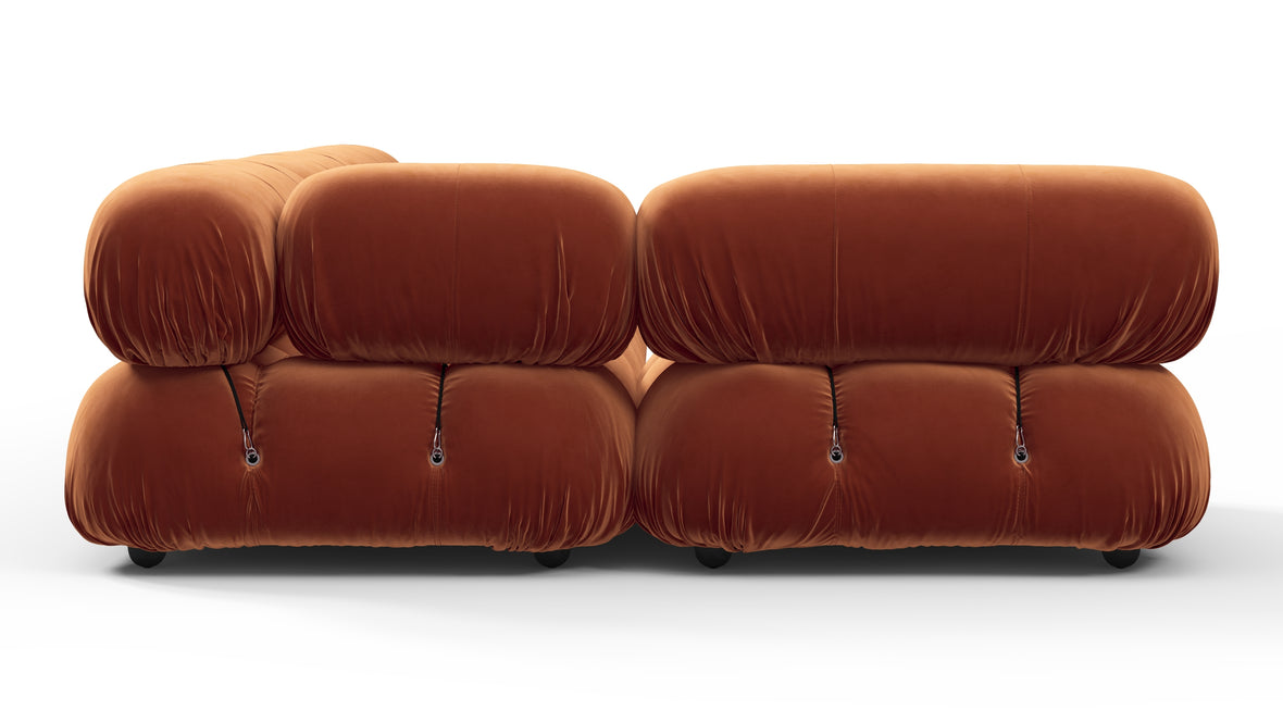 Bellini Sectional - Mario Bellini Sectional, Left Corner, Spice Velvet