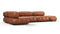 Bellini Sectional - Mario Bellini Sectional, Left Corner, Tan Premium Leather