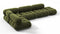 Bellini Sectional - Mario Bellini Sectional, Left Corner, Thyme Luxe Velvet