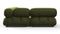 Bellini Sectional - Mario Bellini Sectional, Left Corner, Thyme Luxe Velvet