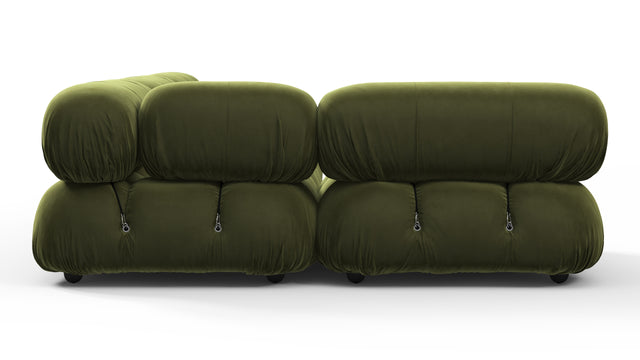 Bellini Sectional - Mario Bellini Sectional, Left Corner, Thyme Luxe Velvet