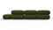 Bellini Sectional - Mario Bellini Sectional, Left Corner, Thyme Luxe Velvet