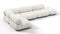 Bellini Sectional - Mario Bellini Sectional, Left Corner, White Boucle