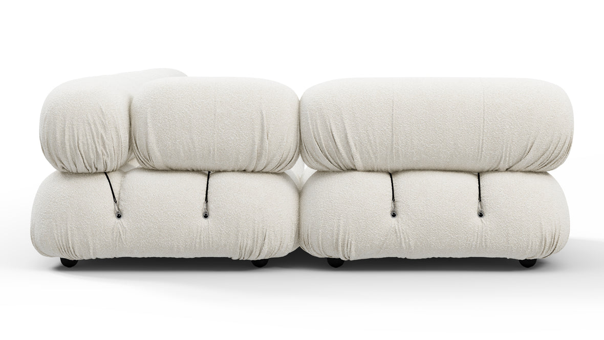 Bellini Sectional - Mario Bellini Sectional, Left Corner, White Boucle