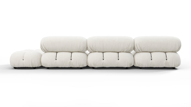 Bellini Sectional - Mario Bellini Sectional, Left Corner, White Boucle