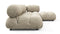 Bellini Sectional - Mario Bellini Sectional, Right Chaise, Beige Gray Chenille