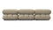 Bellini Sectional - Mario Bellini Sectional, Right Chaise, Beige Gray Chenille