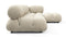 Bellini Sectional - Mario Bellini Sectional, Right Chaise, Eggshell Vegan Suede