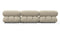 Bellini Sectional - Mario Bellini Sectional, Right Chaise, Eggshell Vegan Suede