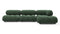 Bellini Sectional - Mario Bellini Sectional, Right Chaise, Evergreen Brushed Weave
