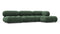Bellini Sectional - Mario Bellini Sectional, Right Chaise, Evergreen Brushed Weave