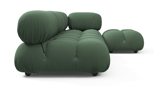 Bellini Sectional - Mario Bellini Sectional, Right Chaise, Evergreen Brushed Weave
