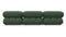 Bellini Sectional - Mario Bellini Sectional, Right Chaise, Evergreen Brushed Weave
