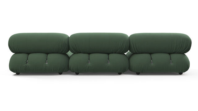 Bellini Sectional - Mario Bellini Sectional, Right Chaise, Evergreen Brushed Weave