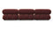 Bellini Sectional - Mario Bellini Sectional, Right Chaise, Maroon Velvet