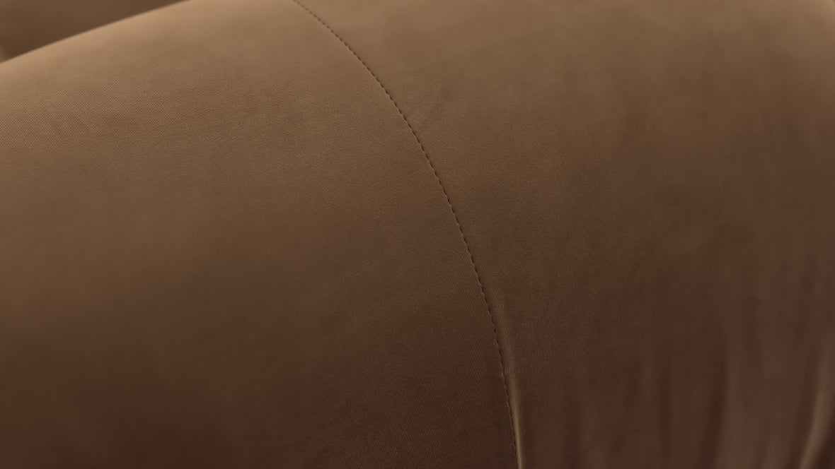 Bellini Sectional - Mario Bellini Sectional, Right Chaise, Mocha Velvet