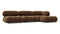 Bellini Sectional - Mario Bellini Sectional, Right Chaise, Mocha Velvet