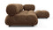 Bellini Sectional - Mario Bellini Sectional, Right Chaise, Mocha Velvet