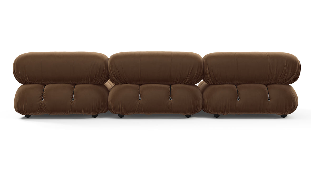 Bellini Sectional - Mario Bellini Sectional, Right Chaise, Mocha Velvet