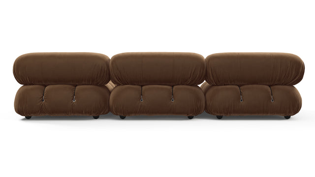 Bellini Sectional - Mario Bellini Sectional, Right Chaise, Mocha Velvet
