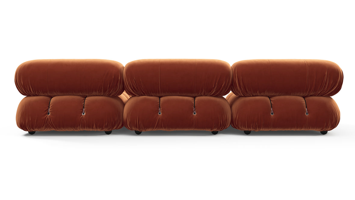 Bellini Sectional - Mario Bellini Sectional, Right Chaise, Spice Velvet